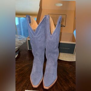 Tecovas “The Annie” Western Boots – Indigo Suede – Women’s Size 7B